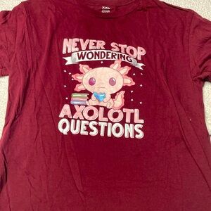 Women’s AXOLOTL pun t-shirt size XXL